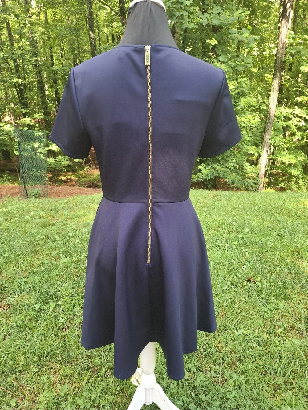 Ted Baker Otisia Bow Front Fit Flare Skater Dress Sz 6-8